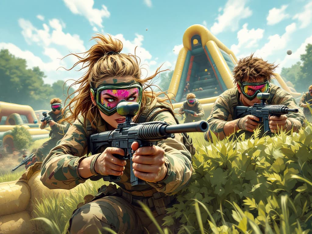 Пейнтбол: бегай и стреляй!
